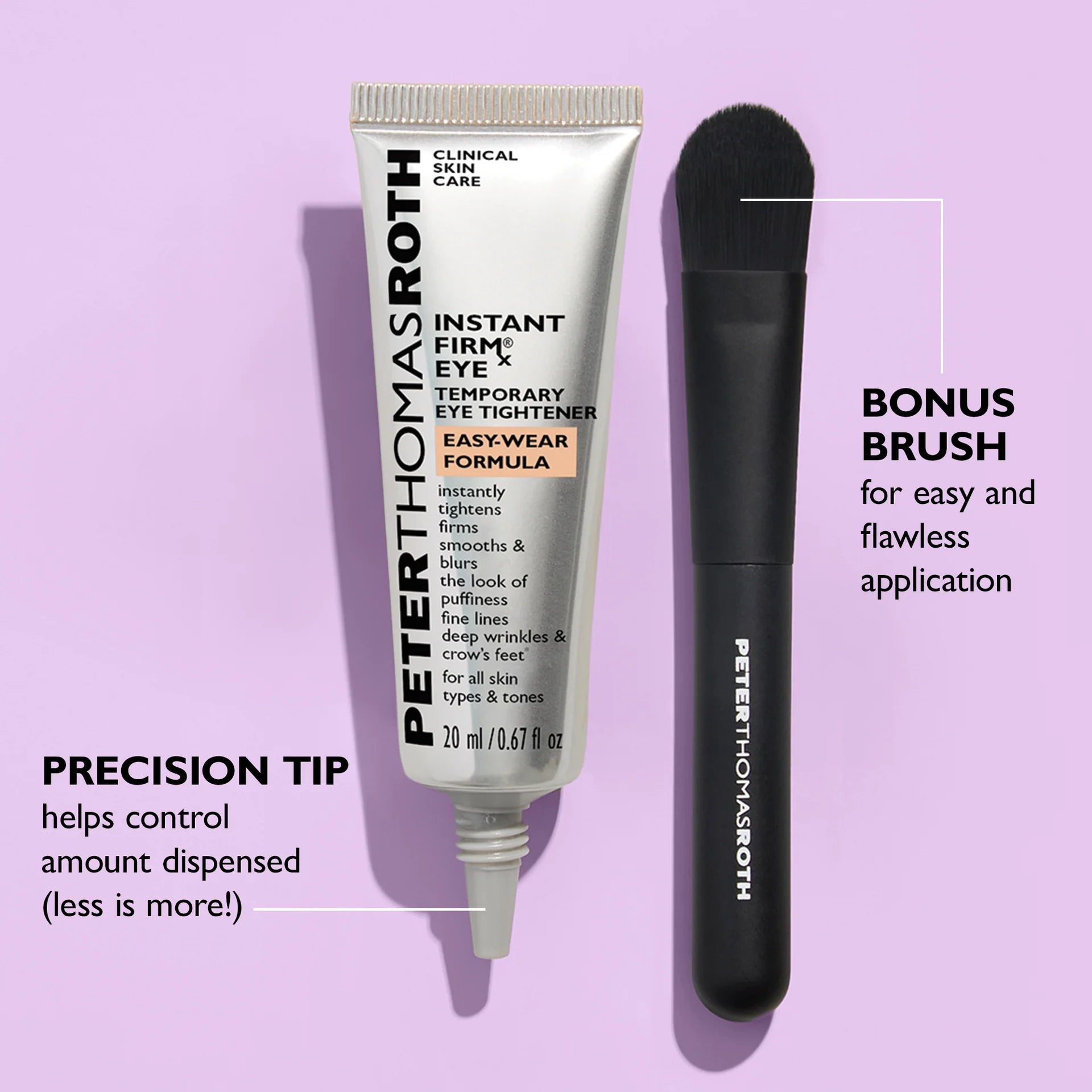 Peter Thomas Roth | Instant FIRMx® Eye Temporary Eye Tightener Easy-Wear Formula | For Firming Under-Eye Bags & Wrinkles