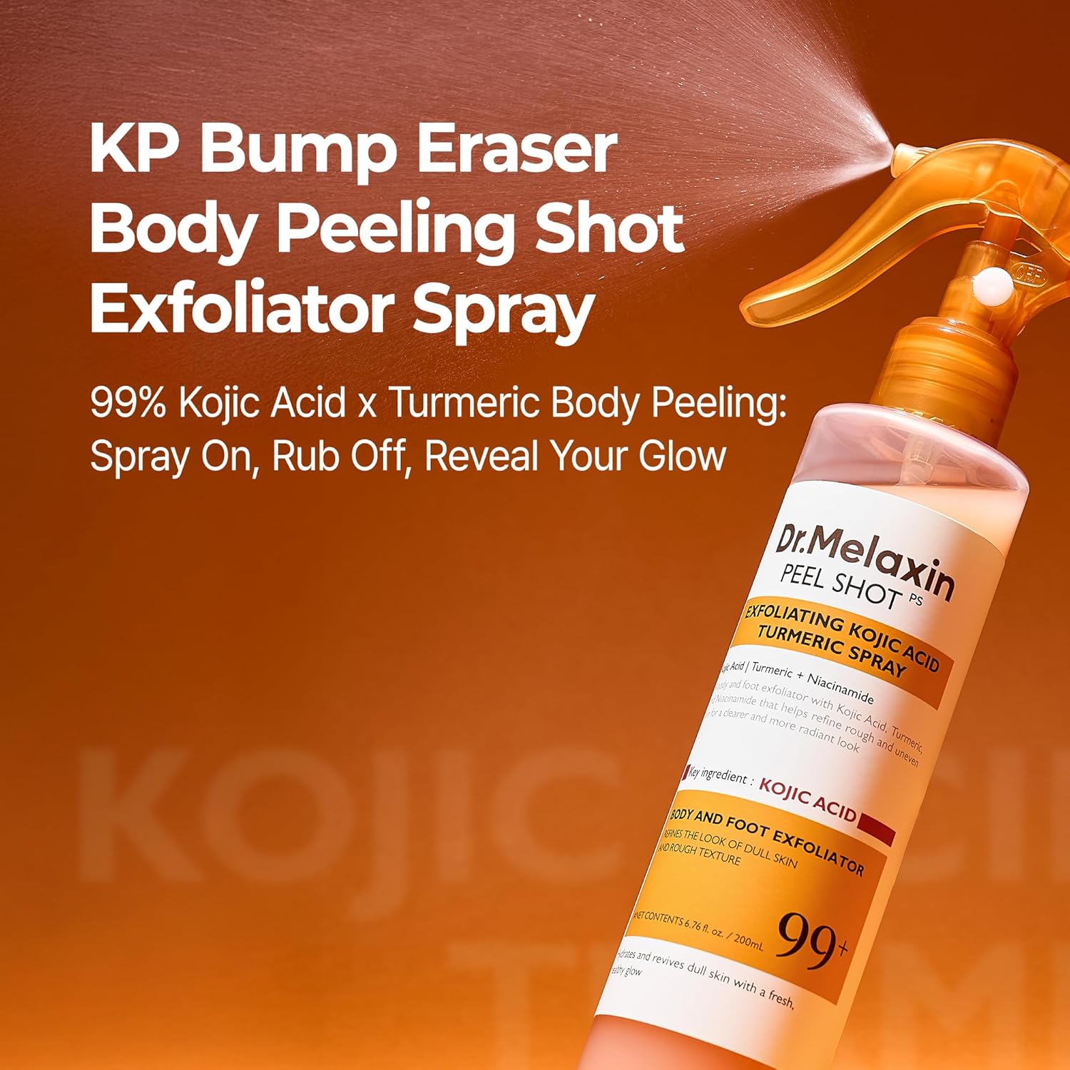 Dr.Melaxin Body Tan Removal & Brightening Kojic Acid Turmeric Spray